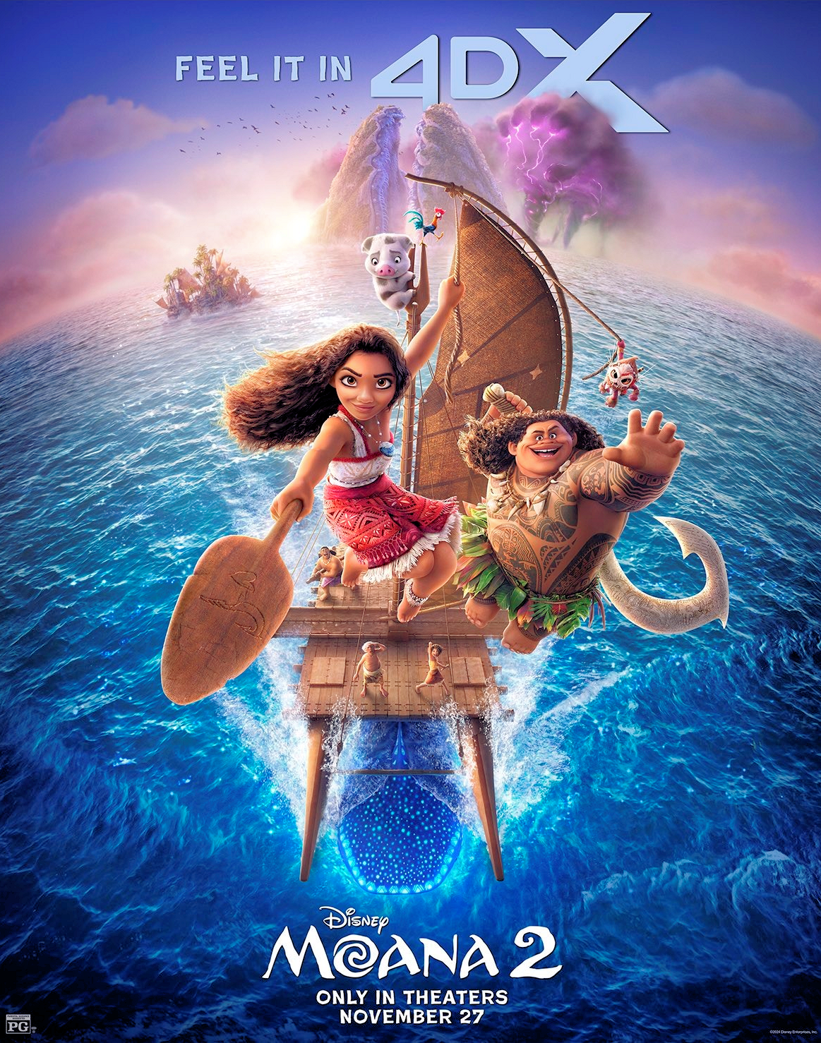 【USディズニー】モアナ2オール Amazon.com: DISNEY STORE Official Moana 2 Figure Set – 7