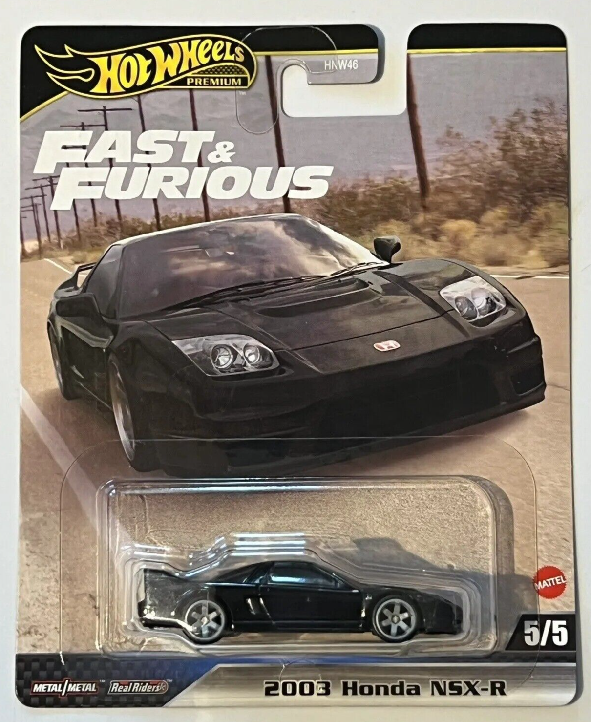 ③ Hot Wheels Fast & Furious HOT WHEELS 2024 Premium Fast & Furious 2003 HONDA NSX-R #5/5