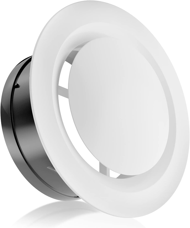 4 Inch Air Vent Covers, ABS Adjustable Soffit Vent, Round Ceiling Diffuser for E