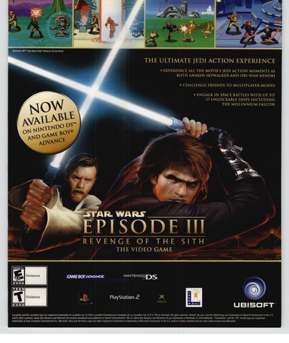 Wars: Episode III Revenge of the Sith GBA PS2 Xbox 2005 Print Ad/Poster eBay