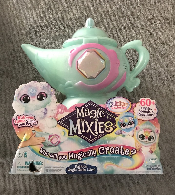 Magic Mixies Rainbow Magic Genie Lamp with Interactive Rainbow Plush