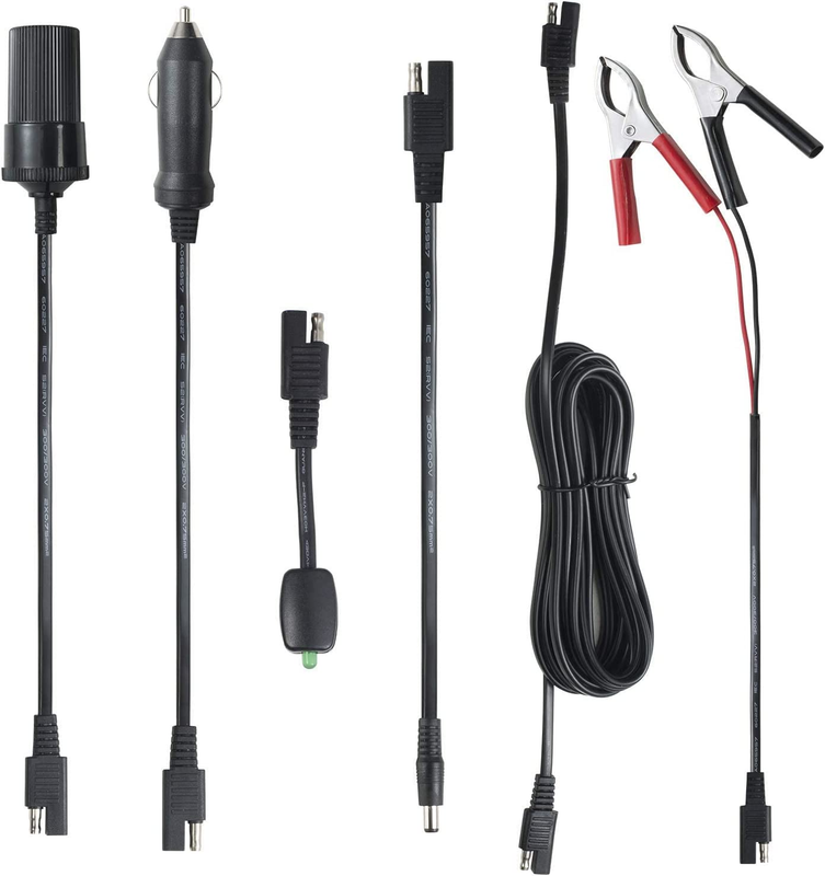 16FT Battery Charger Extension Cable Adapter SAE Connectors Quick Connect with B