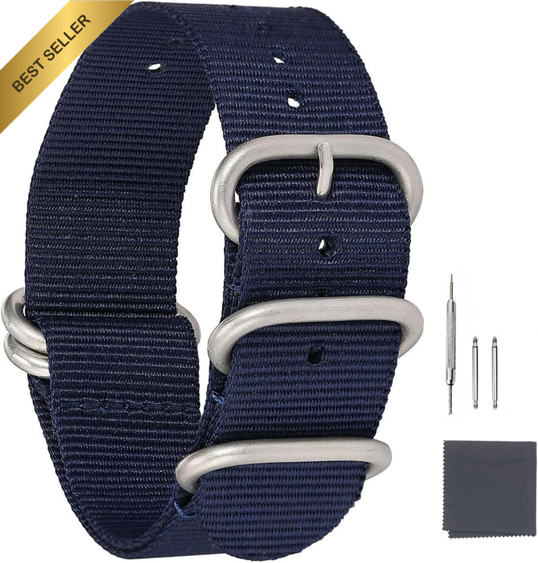 []Military Nylon Watch Bands, Ballistic Nylon Replacement Strap for Men and Wome