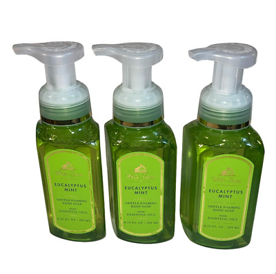 Bath & and Body Works Eucalyptus Mint Foaming Hand Soap Lot of 3 8.75 Ounce
