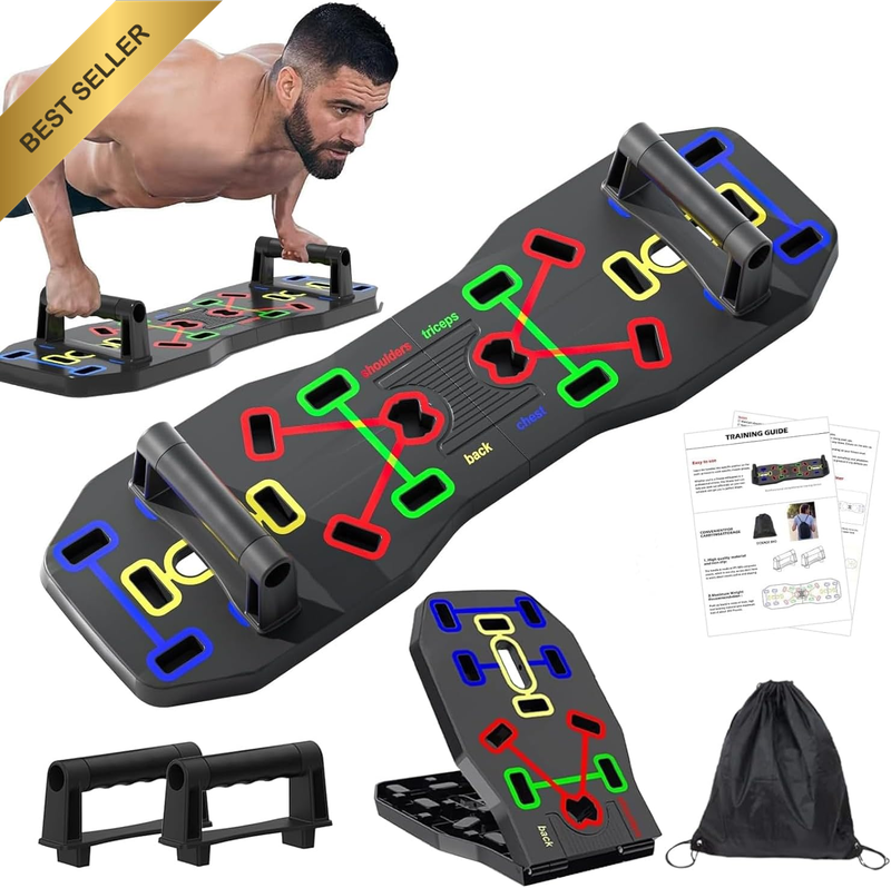 10in1 Foldable Push Up Board Portable Multifunction Bars