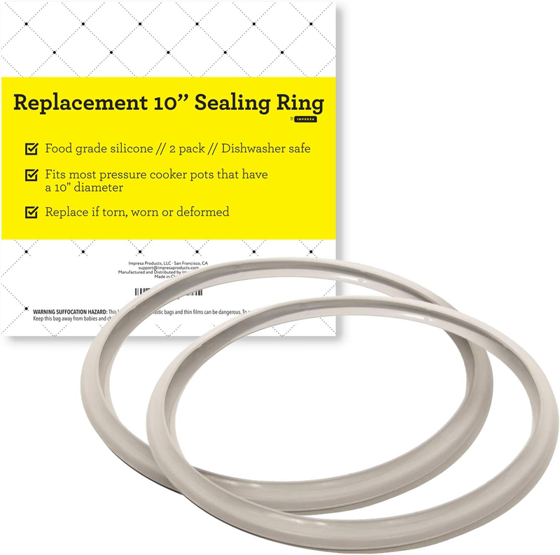 10 Fagor Pressure Cooker Gasket 2Pack Fits Multiple 10 Fagor Stovetop Models