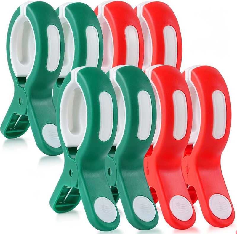 8 Pack Beach Towel Clips Jumbo Chair Clip Cruise Pool Sun Lounger Towel Holder
