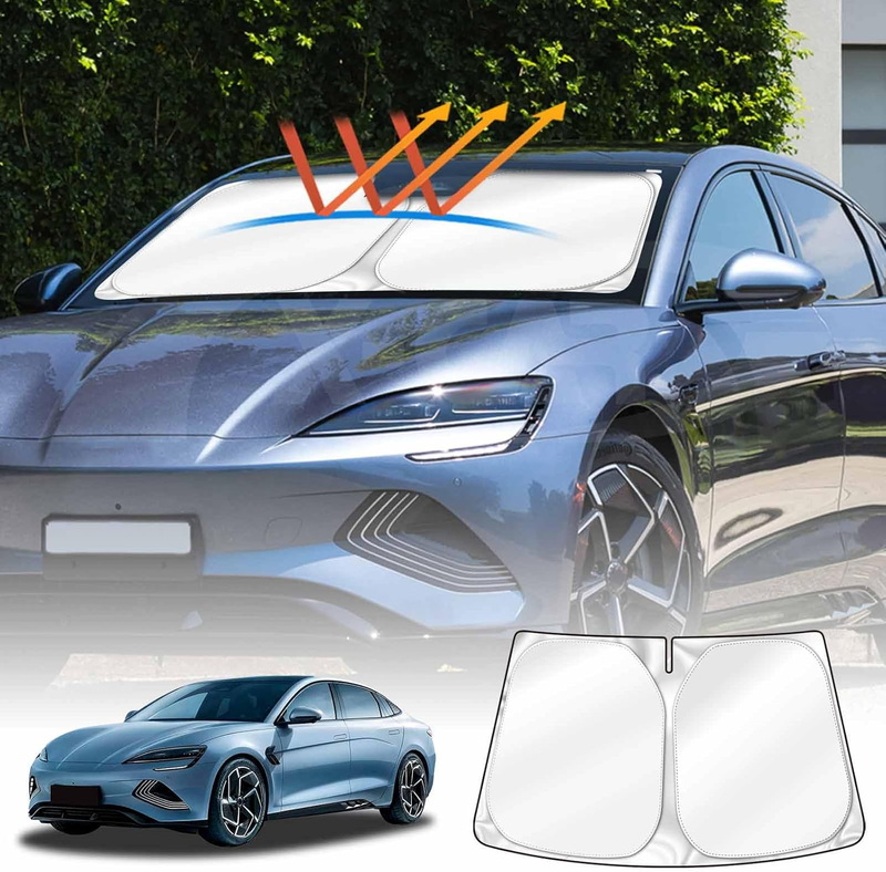 Windscreen Sun Shade for BYD Seal 2023-Onwards Blocks UV Rays Foldable Custom Wi
