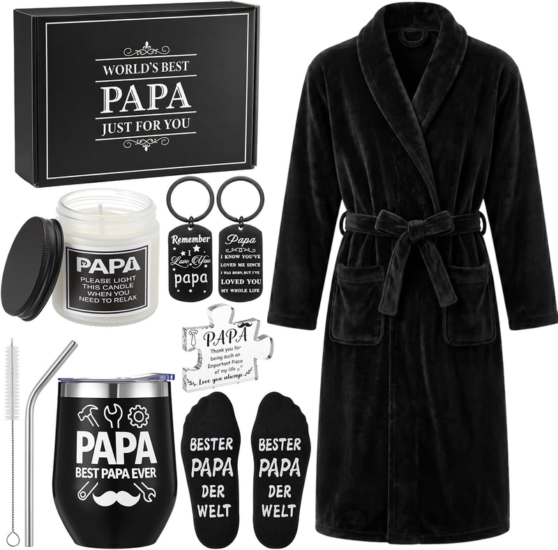 6 Pcs Papa Gift Set with Gift Box for Papa Birthday