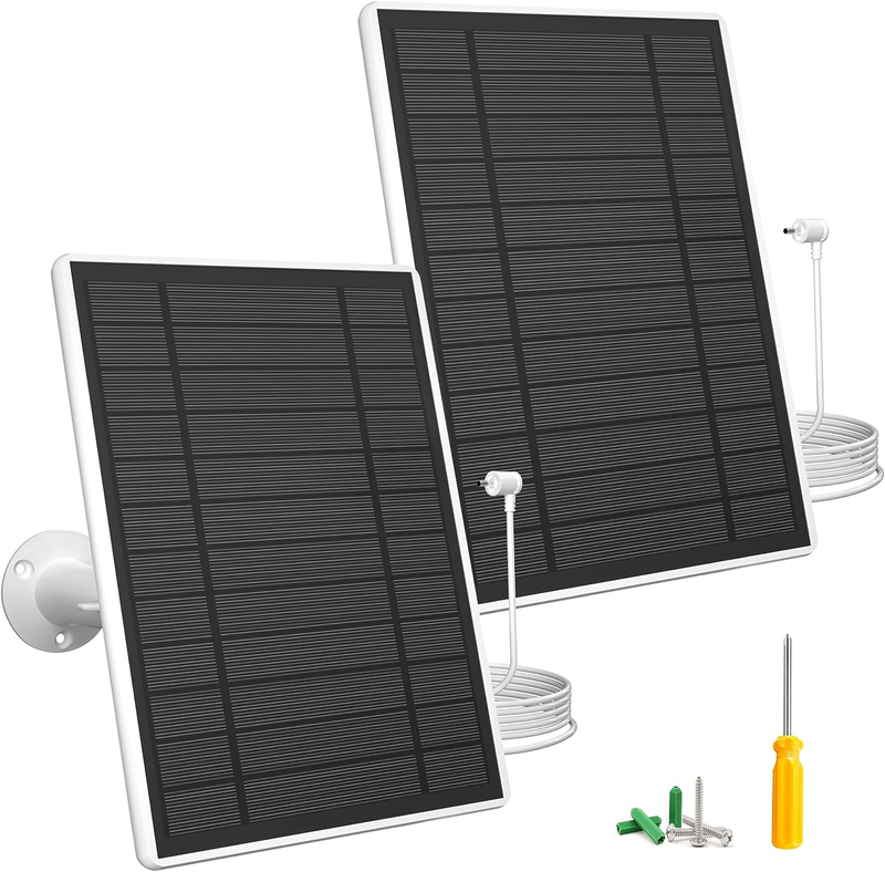 7W Solar Panel Charger Compatible with Ring Stick up Cam & Spotlight Cam Battery