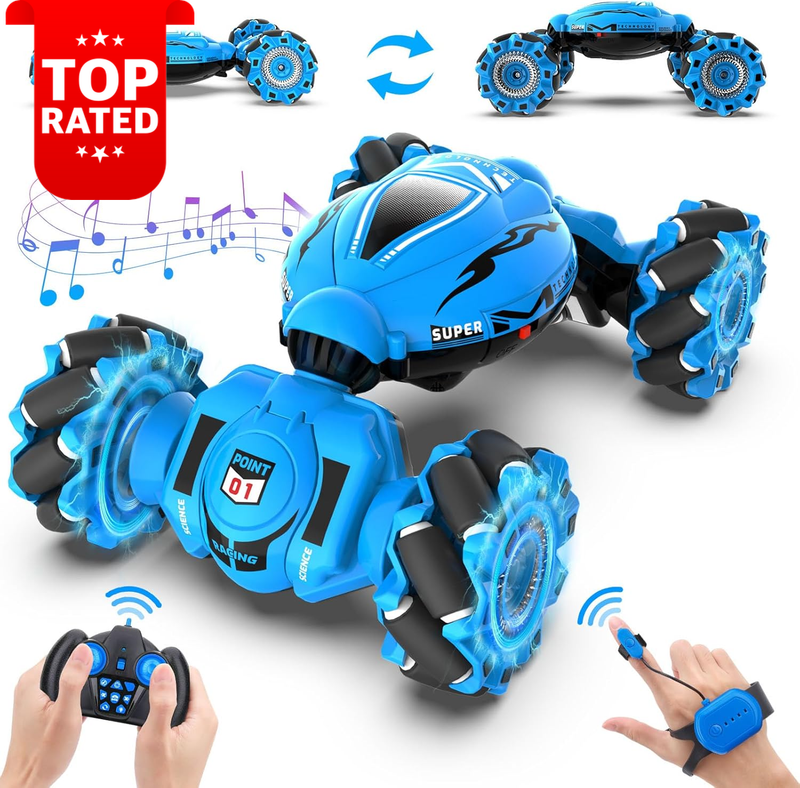 Gesture RC Stunt Car Kids 6-12 2.4GHz 4WD Remote Control Off-Road 360° Drift