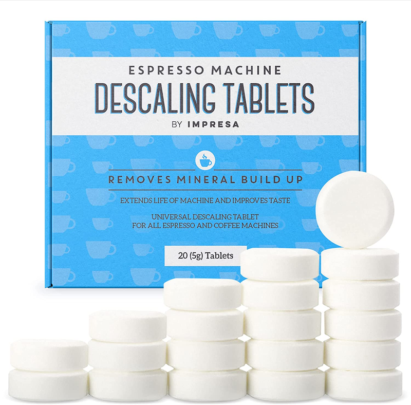 [20 Pack] Espresso Machine Descaler Tablets to Remove Minera