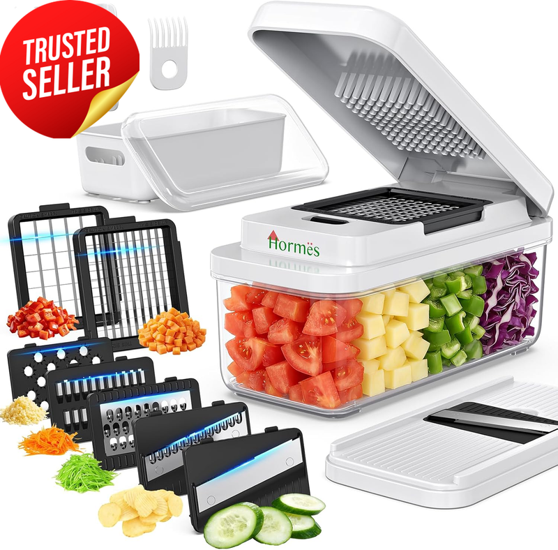 7-In-1 Vegetable Chopper Mandoline 1.7L Food Chopper