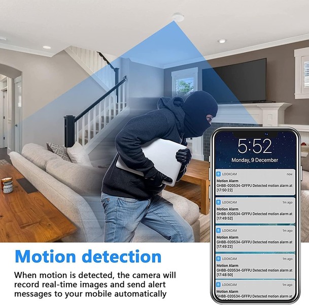 Spy Hidden Camera WiFi Battery Real Smoke Detector 1080p  Video Recording - Image 6