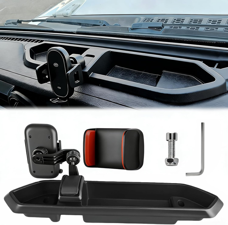 Muhize Phone Mount Holder for 2018-2023 Jeep Wrangler JL JLU & Gladiator JT