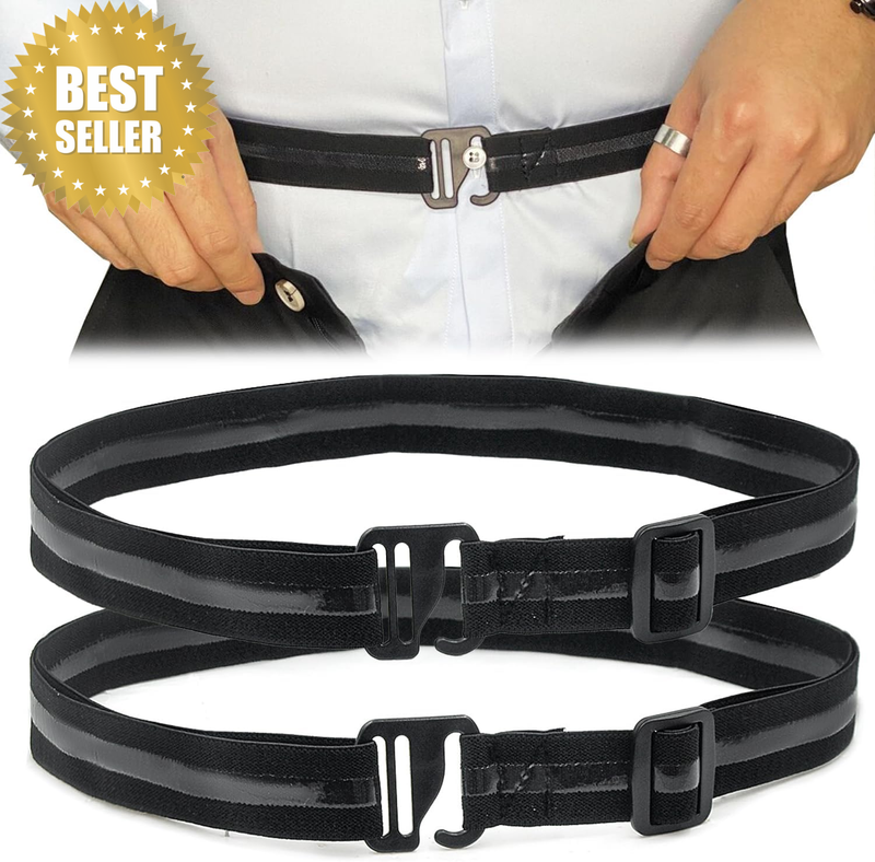 Shirt Bra for Men, Adjustable Elastic Straps to Keep Shirt Tucked in and in Plac