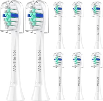 8PCS Replacement Toothbrush Head Compatible with Phillips Sonicare Toothbrush