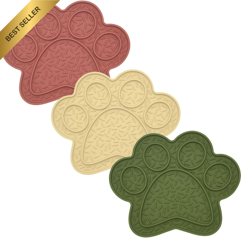 Lick Mat for Dogs & Cats 3 Pack,  Slow Feeder Mat for Anxiety Relief, Non-Slip S
