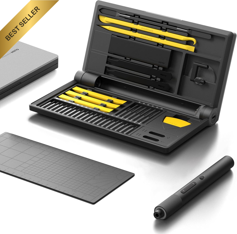 Electric Precision Screwdriver Kit Pro, 48 in 1 Magnetic Driver Bits Set, LED Li