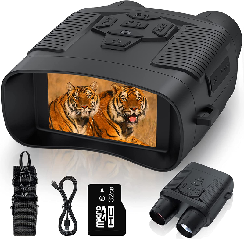 Night Vision Goggles 4000mAh Digital Infrared Binoculars 3'' Rechargeable Huntin