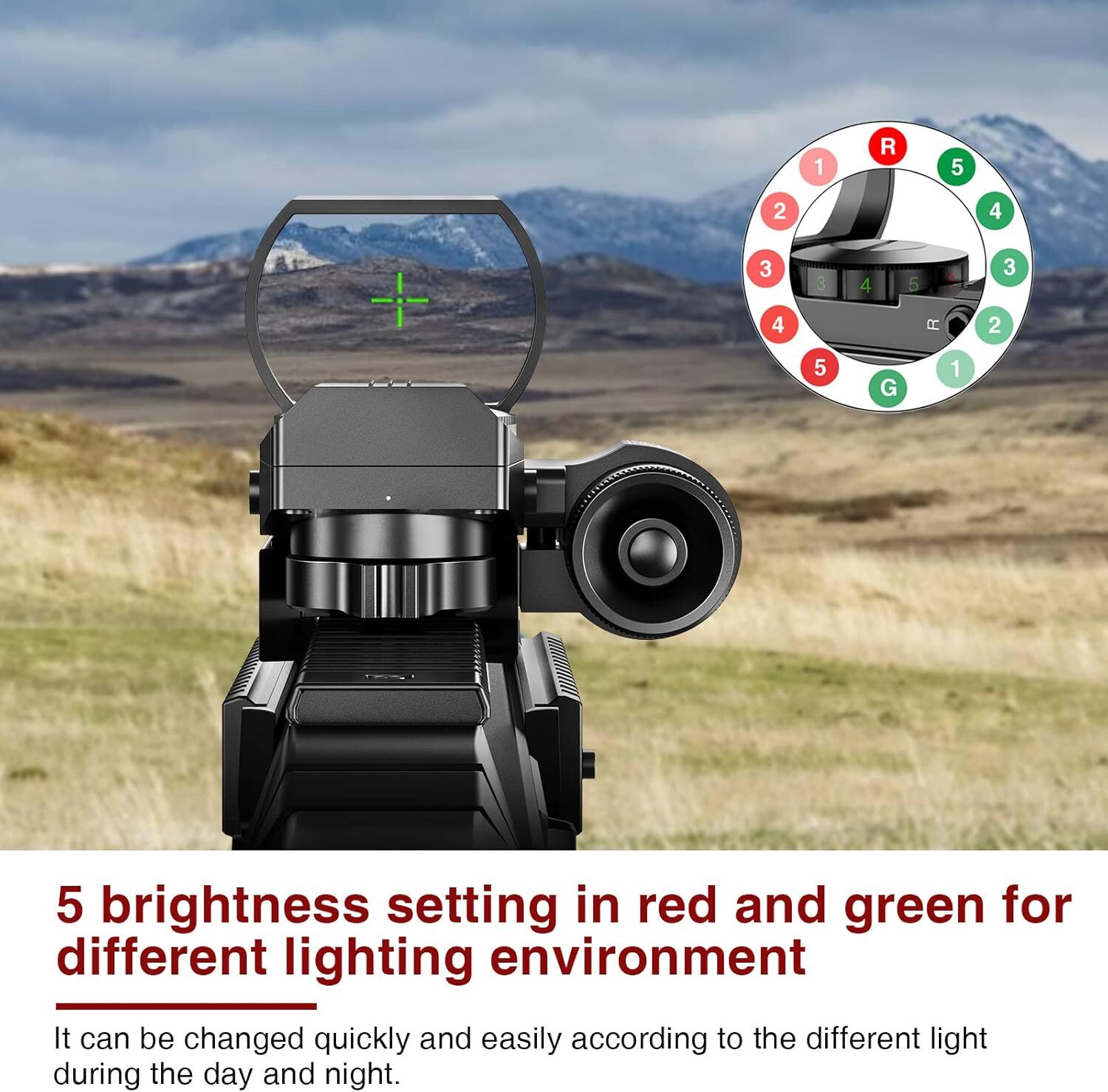 Tactical Green Red Dot Reflex Sight Scope Holographic Tactical Green Red Dot Reflex Sight Scope Holographic