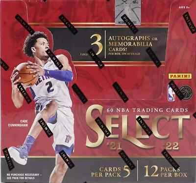 1x Pack - 2021-22 Panini Select Basketball Hobby