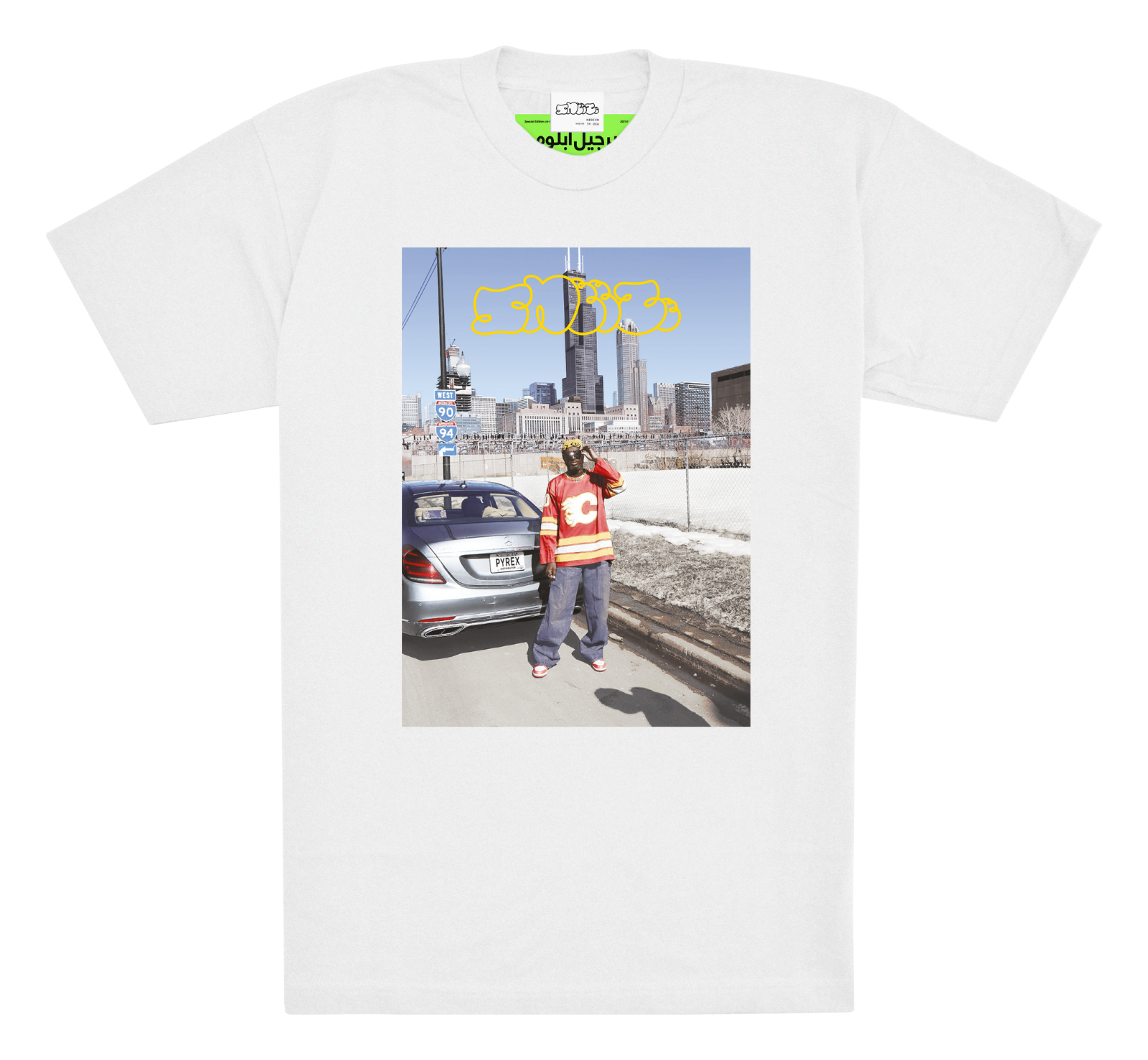 Etavirp × Virgil Efects Tシャツ　M Etavirp Virgil Efects Tee WHITE L