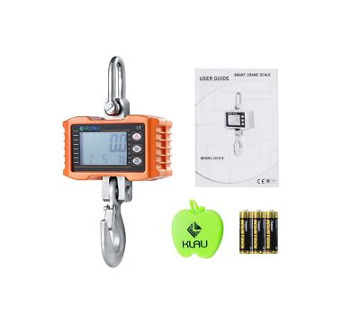 Klau Hanging Scale 500 kg 1000 lb Digital Crane Scale Heavy Duty Industrial S...
