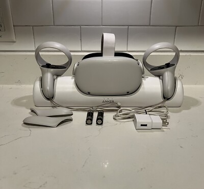Meta Oculus Quest 2 - 128GB VR Headset With Anker Charging Dock
