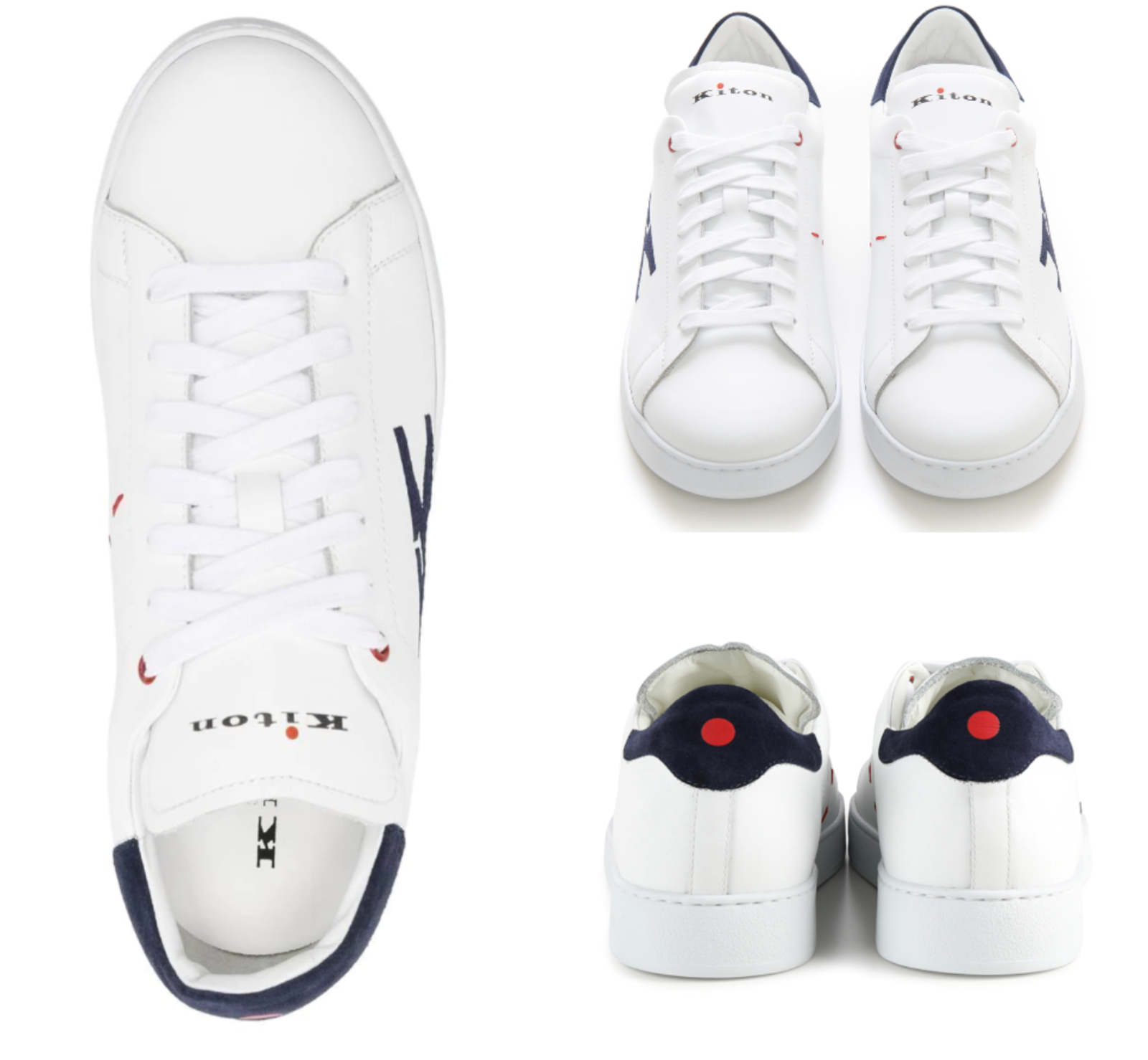 KITON KITON TOP-STITCHED K LOGO CIRO PAONE SNEAKERS RUNNERS SCHUHE SHOES TRAINERS 45