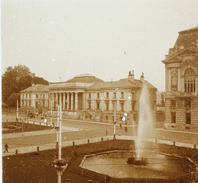 France Tours Palais De Justice 1928 Photo Originale Plaque Stereo P74l19n
