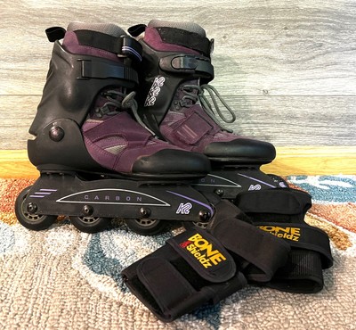 K2 Inline Roller Blades + Women's Size 8 (original. $300+) + Bone Shieldz wrist 