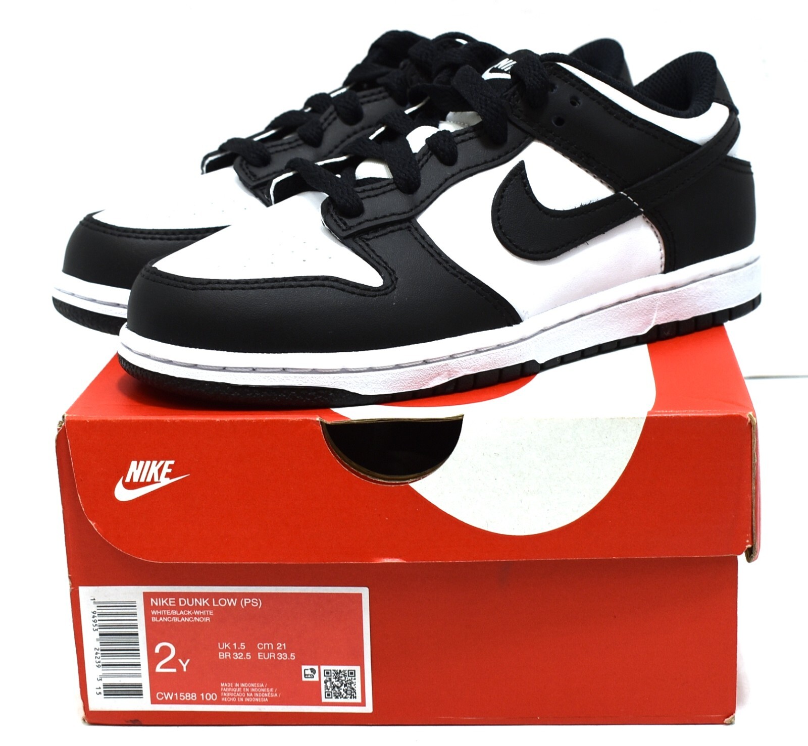 Nike Dunk Low Retro PS “White Black/Panda” CW1588-100 2Y | eBay