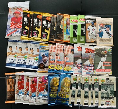 NEW, Sealed Baseball Packs LOT! Old Shop Liquidation! Hobby, 2023 Bowman Chrome