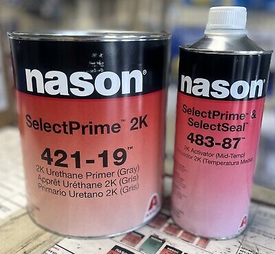 NASON Select-Primer Gallon Kit 2K 421-19 Mid-Temp Activator  483-87 Gray