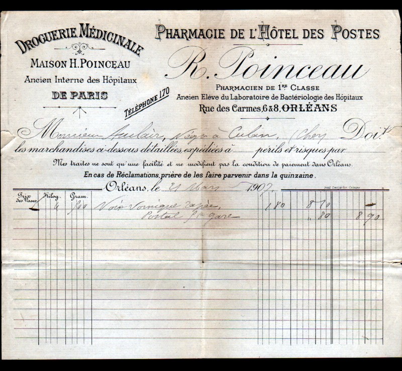 Orleans (45) Droguerie Medicinale / Pharmacie 