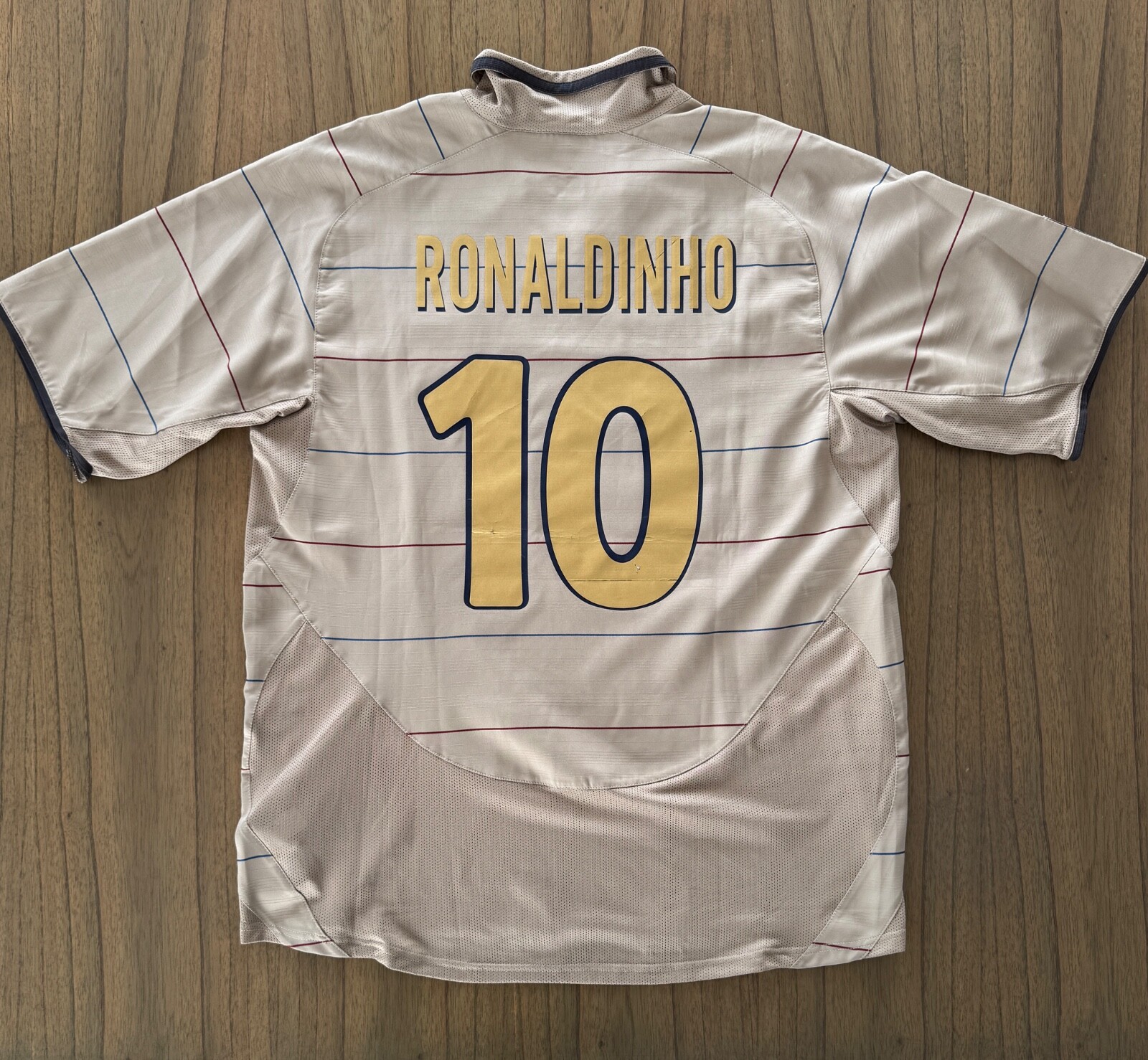 2003/04 FC BARCELONA NIKE AWAY KIT - RONALDINHO 10 - L | eBay
