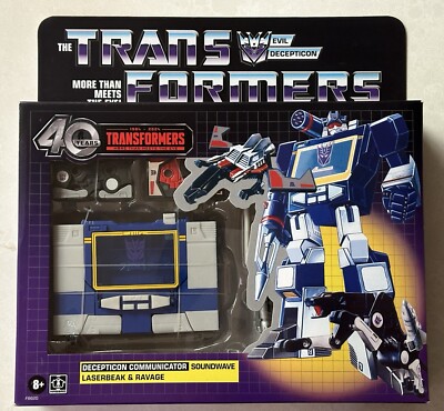RARE! NEW! Transformers 40th Anniversary Retro G1 Soundwave, Laserbeak & Ravage!