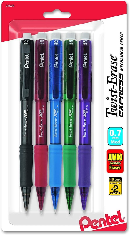 (0.7mm) Assorted Barrel Colors, 5-pk