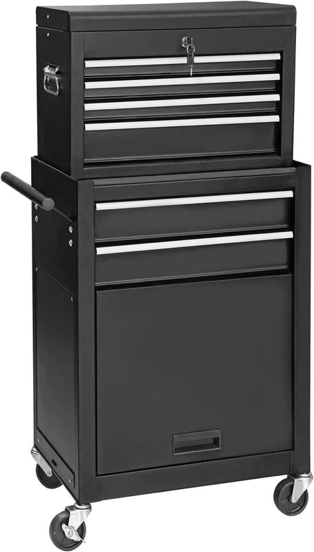 GSTANDARD 6-Drawer Detachable Rolling Tool Chest: Large Capacity Storage Cabinet