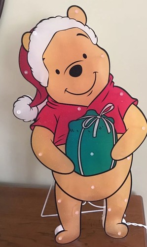 2009 Disney Light up Glitter Winnie the Pooh Indoor Outdoor Christmas Decor