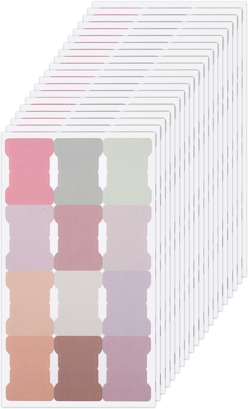 480Pcs Paper Blank Monthly Tabs, Writable Sticky Notes Flags Self Adhesive Tabs