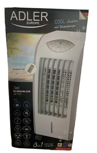Adler AD 7915 Luftkühler 7L 3 in 1 mit Fernbedienung Ventilator Luftbefeuchter