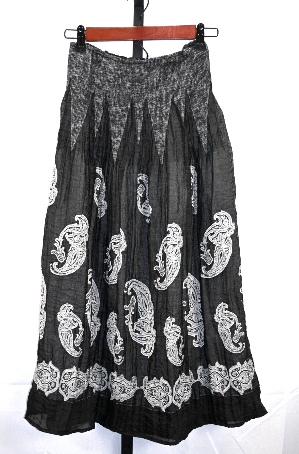 Lapis women's black skirt one size pull on elastic waist RN