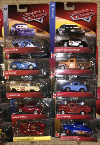 Disney Pixar Cars 2019 Diecast Lot Richie Gunzit Michael Rotor Cam Spinner