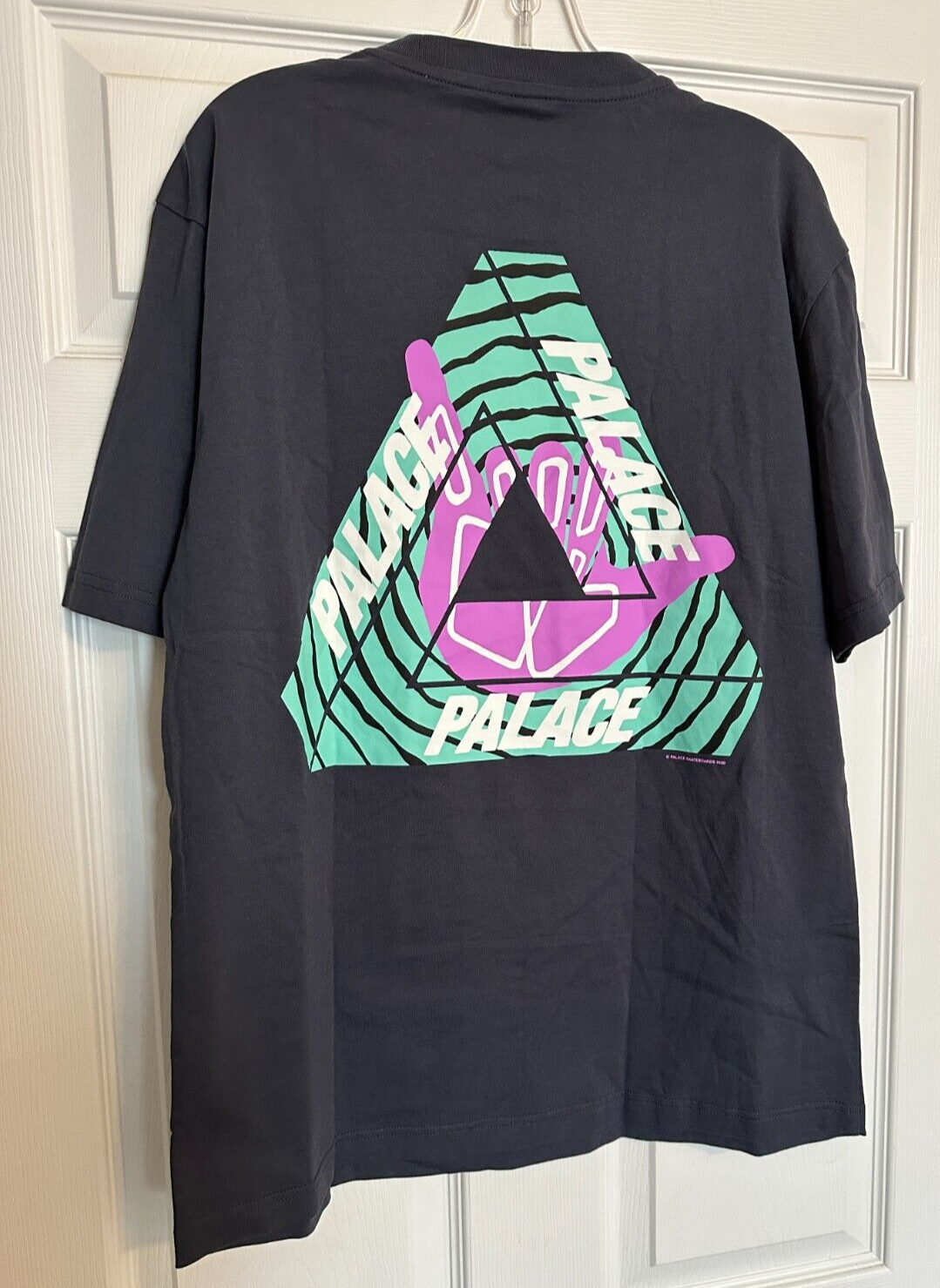Palace Skateboards Tri-Zooted Shakka Navy T-Shirt Large Blue
