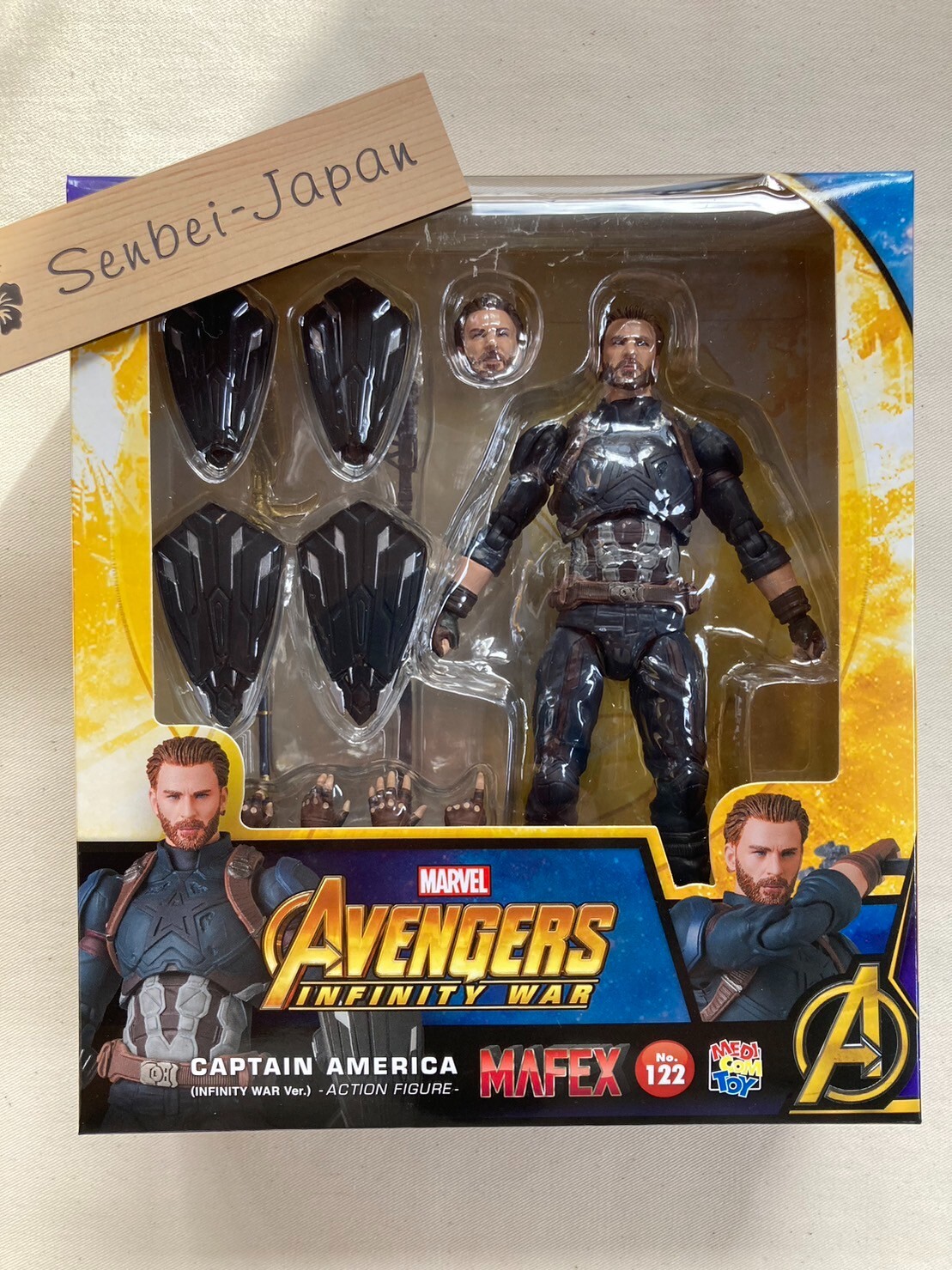 Box Defect Medicom Toy Mafex No.122 Captain America Infinity