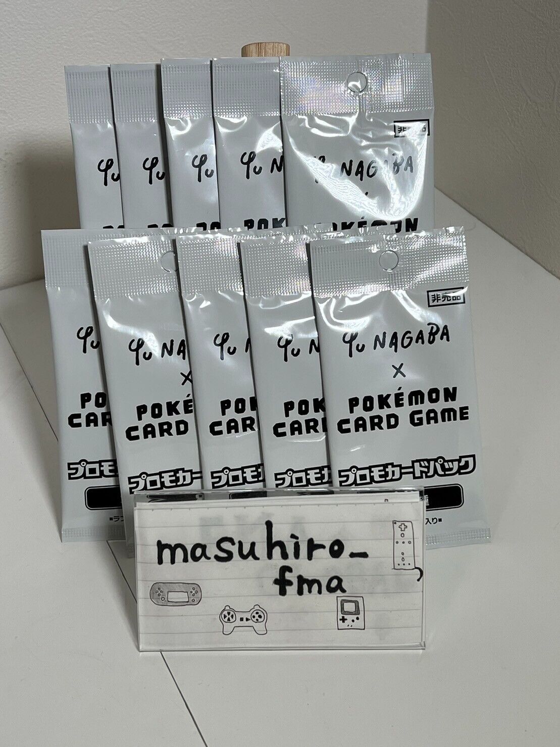 YU NAGABA x Pokemon Card Game Promo 10 Pack set Eevee's card YU NAGABA x Pokemon Card Game Promo 10 Pack set Eevee's card