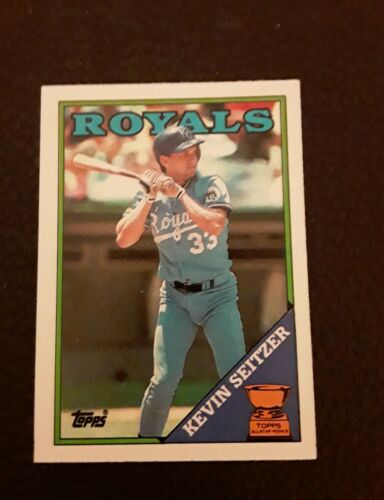 1988 Topps KEVIN SEITZER All Star Rookie Baseball card #275. KANSAS CITY ROYALS.. rookie card picture