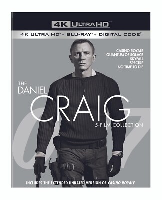 James Bond The Daniel Craig 5-Film Collection 4K UHD Blu-ray  NEW